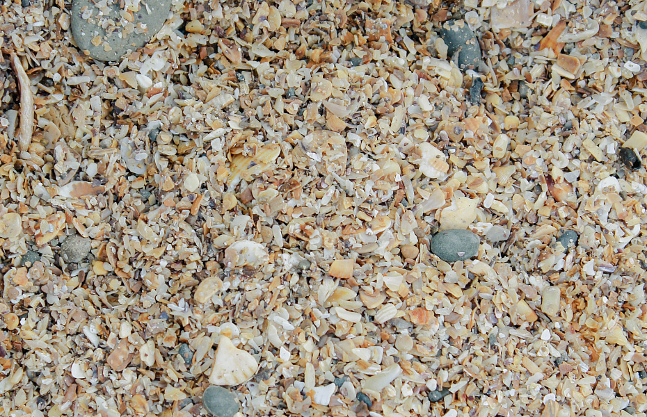 Галька декоративная Морской песок с галькой